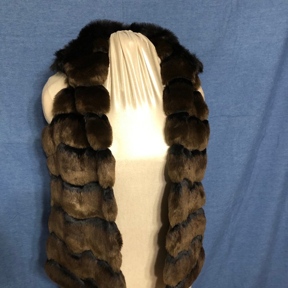 Gianni Bini Brown Faux Fur Vest / Wrap